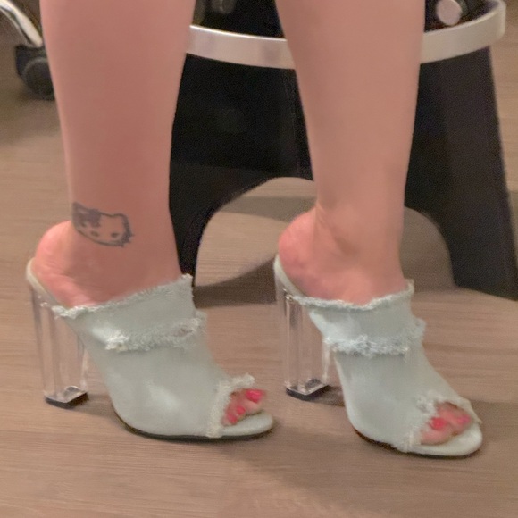 💙DENIM MULES 🖤💗 - Picture 3 of 12